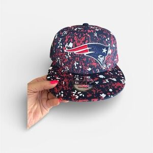 New Era 9FIFTY Red and Blue Splatter Snapback